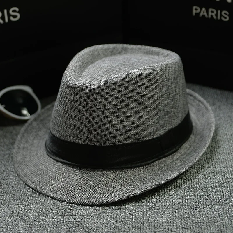 Zomer Fedora Hoed voor Mannen Modieuze Elegante Vintage Zwarte Vrouwen Wit Rode Rand Panama Top Jazz Strand Unisex Klassieke Cap: Roze