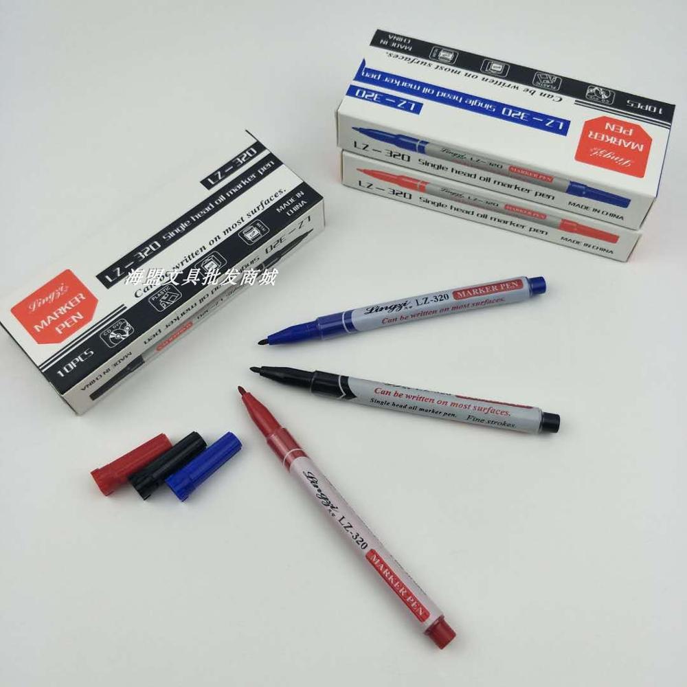 10 Stuks Set Kleine Headed Marker Pen Mark Vette Optische Disc Keramische Plastic Marker Handtekening Marker Pen Zebra Dezelfde stijl