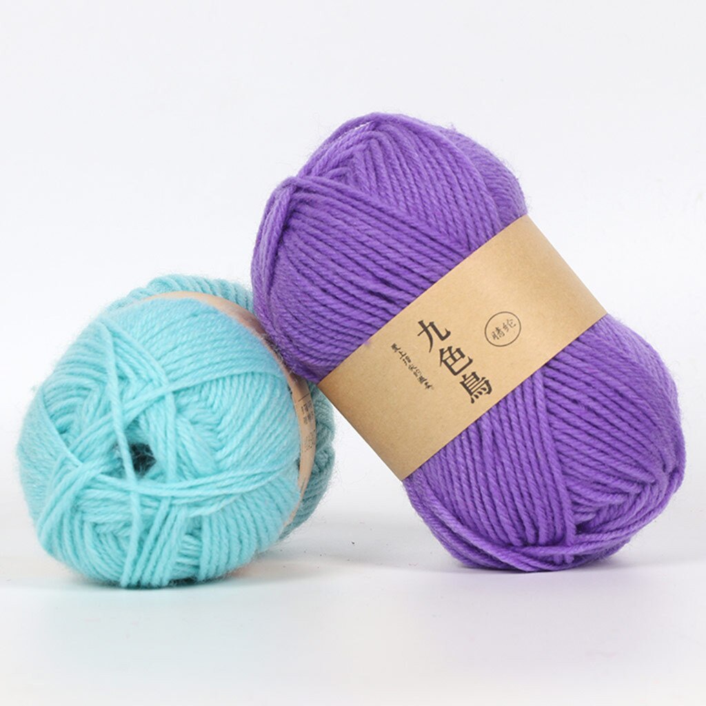 Cotton Acrylic Crochet Yarn DIY Medium Thicken Woven Handicrafts Cushion Doll Sweater Line Wool Knitting Yarn Laine Tricoter
