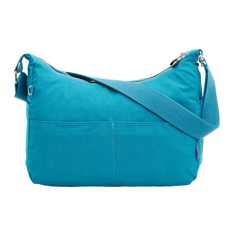 Bolso de Nylon de , bandolera para mujer, bolso de mujer, impermeable, nailon, bolsos de hombro tipo bandolera, bolsa principal de mujer: Azul