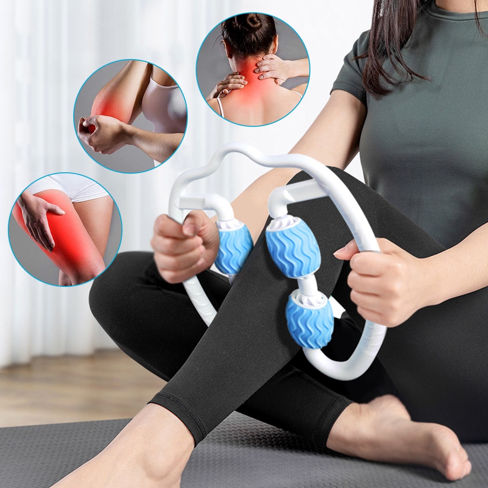 Muskeltræning rulle yoga u-form triggerpunkt massagerulle til ben hals muskelvæv til fitness gym yoga pilates sport