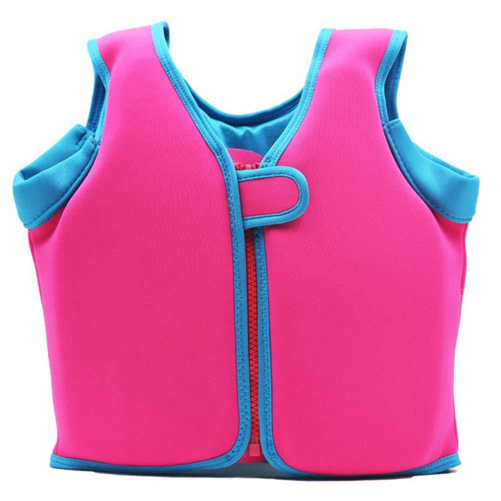 Kid Kinderen Reddingsvest Jacket Kids Reddingsvest Drijfvermogen Veilig Vest Zwembad Water Zwemvest Baby Badpak Kinderen Zwemmen Lifevest: Pink-L