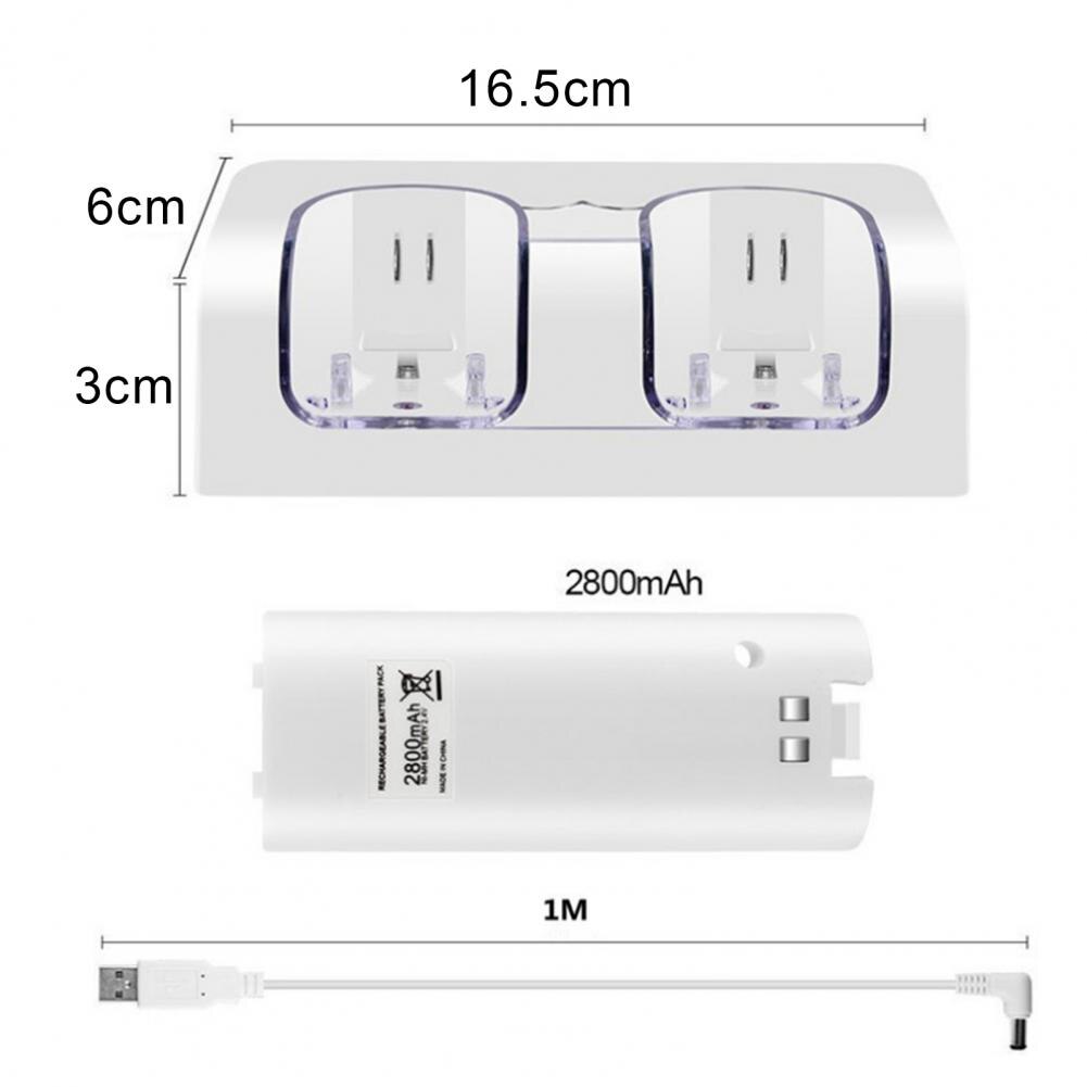 for Nintendo Wii Accessories Gamepad Charger Stand Charging Dock Station Game Console Accessory