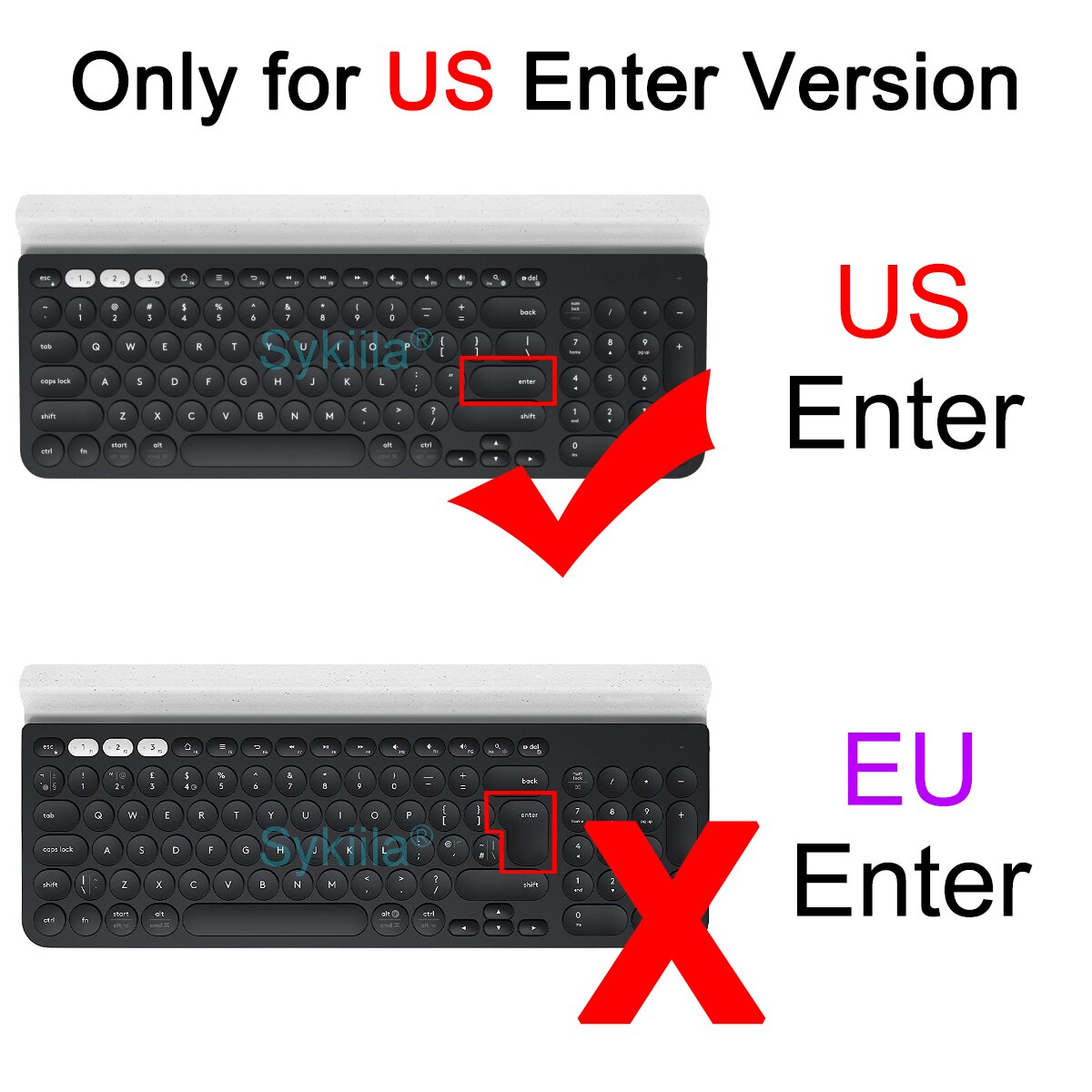 K780 Keyboard Cover for Logitech K780 Wireless Bluetooth Transparent Clear Black Film Silicone TPU Protector Skin Case Slim Thin