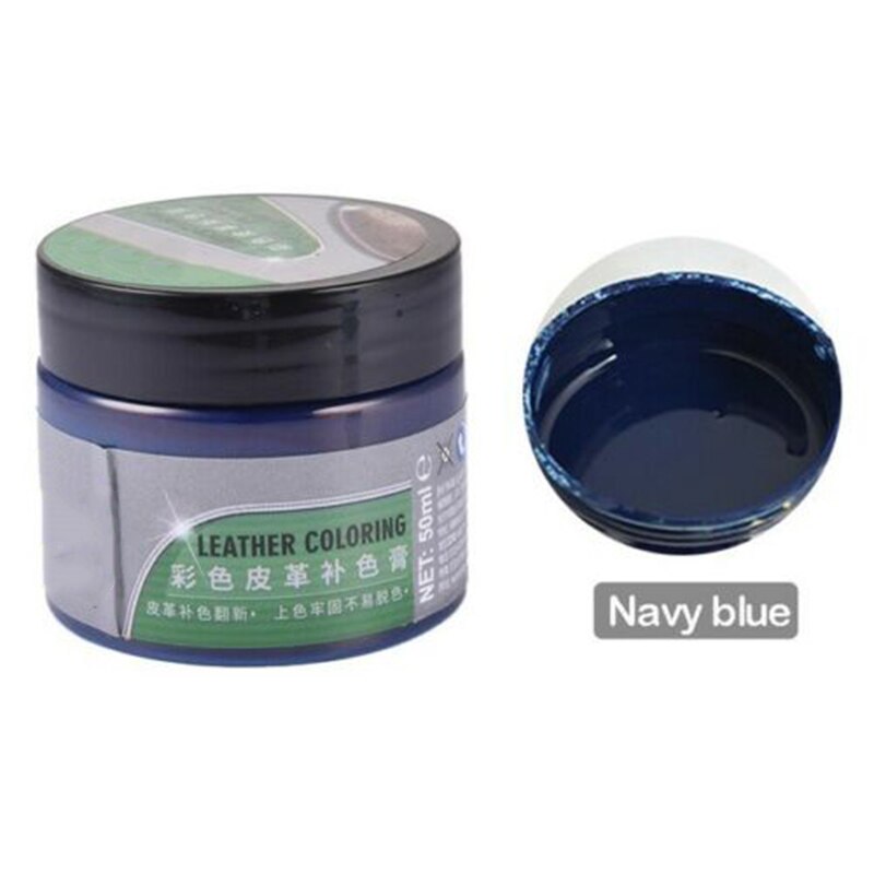 Advanced Leather Repair Gel Auto Maintenance Agent Coating Paste with 8 Related Tools YE: Dark Blue