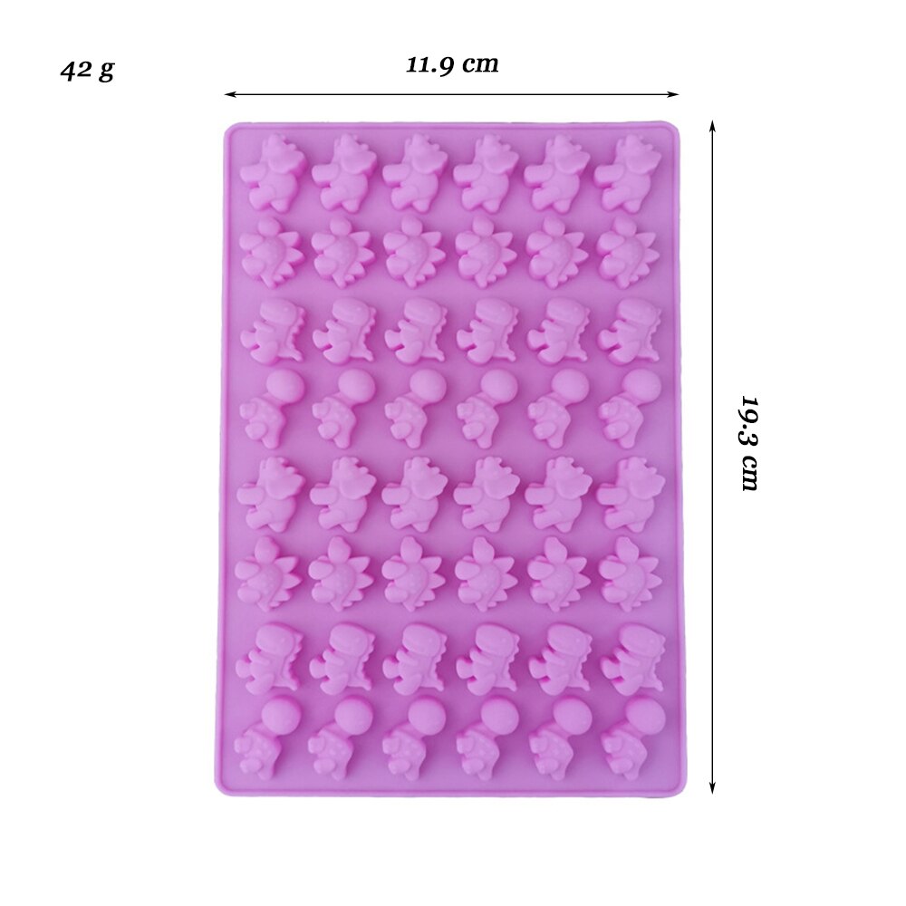 Mini Dinosaur Cake Mold Silicone Mold For Candy Chocolate Mold Dinosaur Sugar Form Cake Decoration Tools Dropper DIY Cake Tools