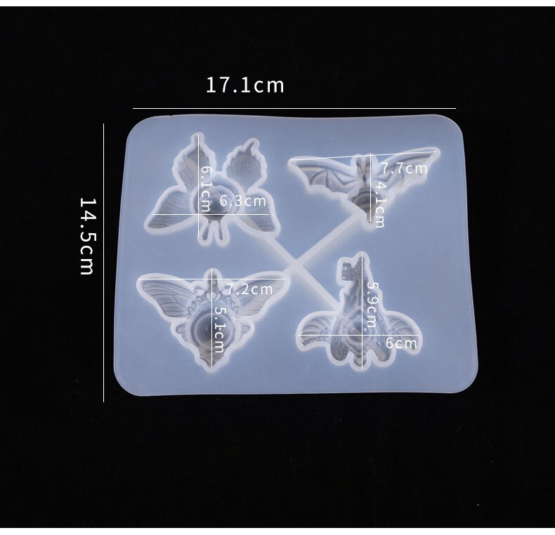 Halloween enge demon uil oog siliconen mal voor kawaii hars kunstbenodigdheden siliconen mal voor het maken van hars: Veerkracht