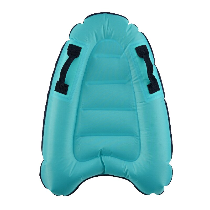 Tabla de surf inflable portátil para exteriores, boya de Color sólido, Kickboard para niños, tabla de surf de mar segura, deportes acuáticos de verano: lake blue