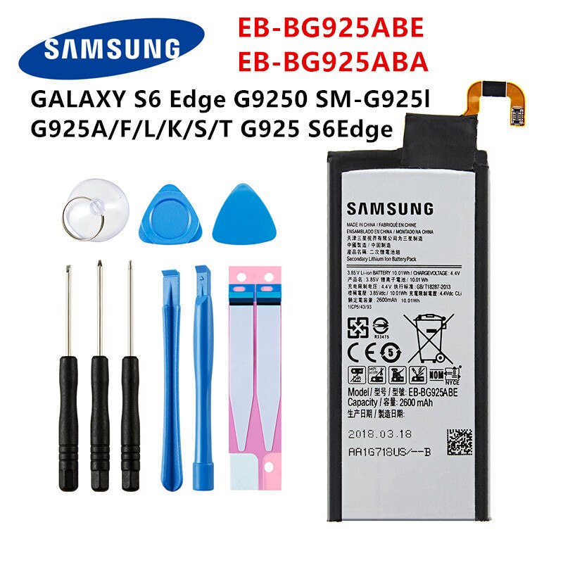 SAMSUNG Orginal battery For Samsung Galaxy S6 S6 Edge/Plus S7 S7 Edge S8 S8 Plus+ S9 S9 Plus S10 S10E S10 Plus J5 Pro J7 Pro