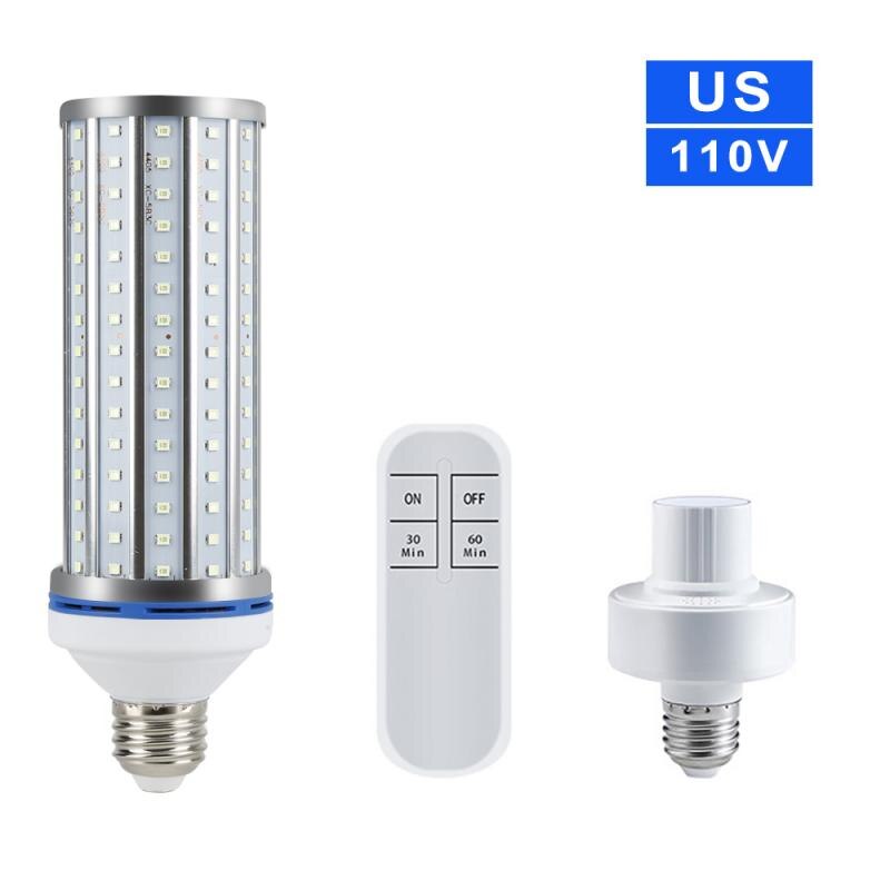 60W UV Germicidal Lamp LED UVC Bulb E27/E26 Home Ozone Disinfection Light Led Ultraviolet Sterilizer Sanitizer Household Office