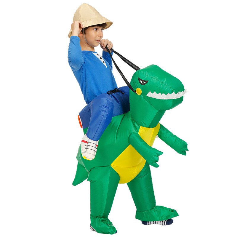 US Funny Eco-friendly Party Inflatable Three-dimensional Dinosaur Mount Child Adult Outdoor Indoor Cosplay: 39GA
