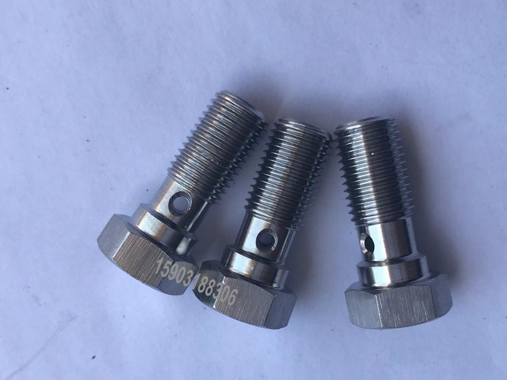 3/8-24 stainless steel 304 banjo single hole bolt Stainless Steel Banjo Bolt Screw