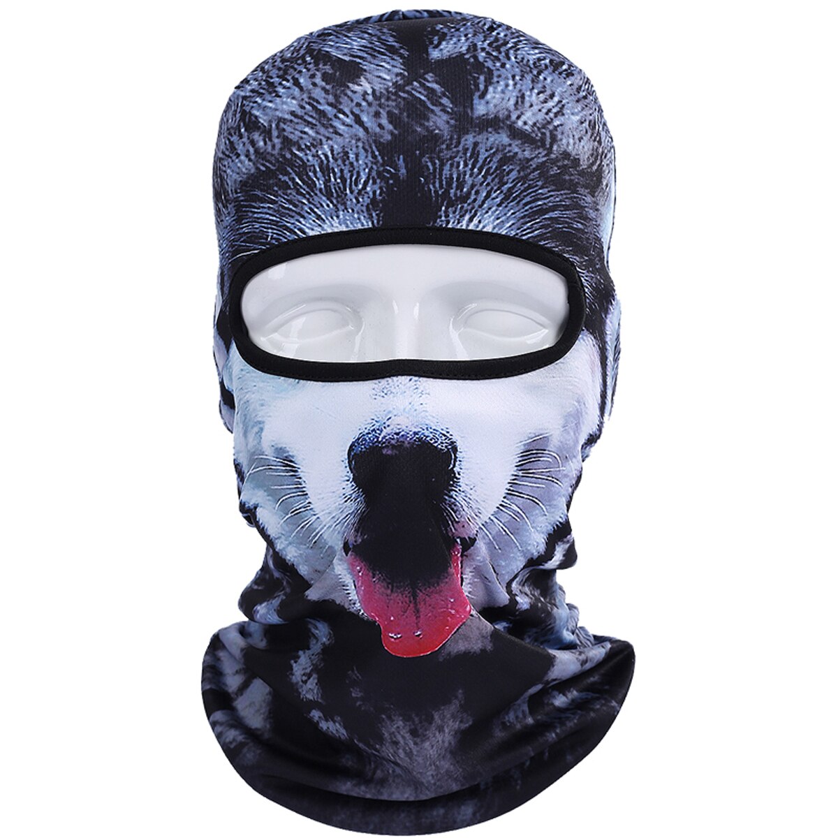 3d djur katt hund cykel hattar balaclava halloween snowboard vintervärmare vindtät hjälm liner helmask för män kvinnor: Bnb 06