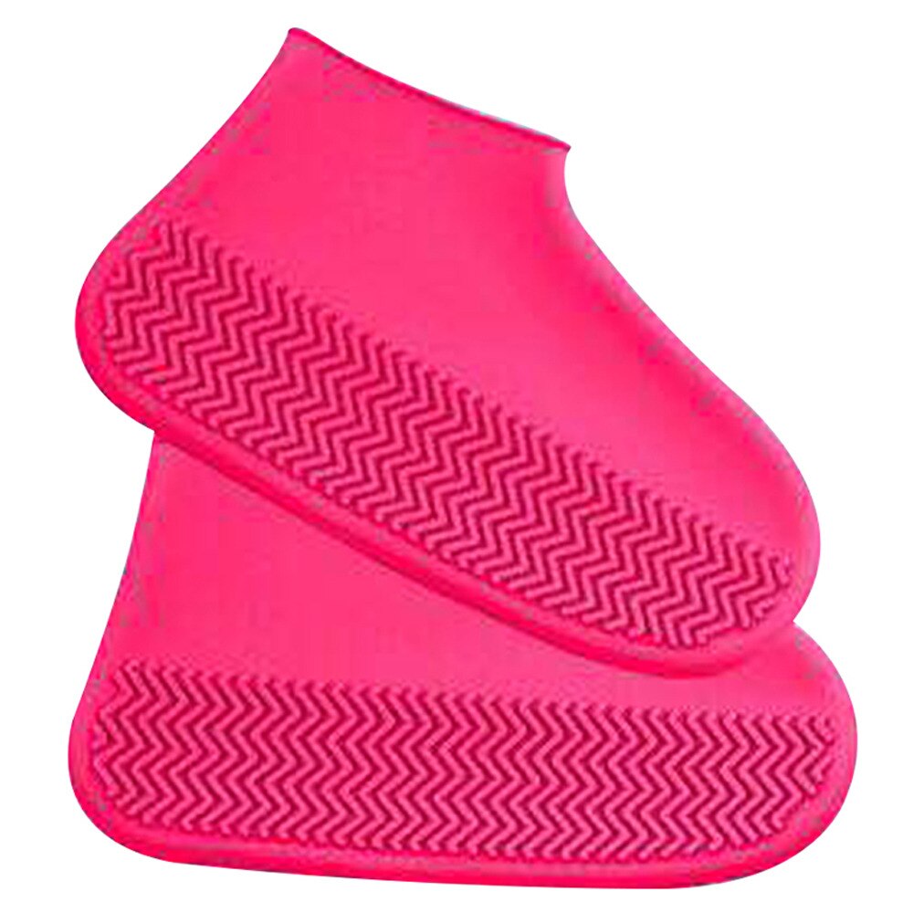 Siliconen Waterdichte Schoen Covers Herbruikbare Regen Overschoenen Unisex Schoenen Protector Anti-Slip Rain Boot Pads Cubrezapatos De Lluvia: Rood / M (35-39)