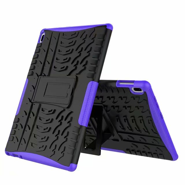 Silicone Case For Lenovo Tab4 Tab 4 10 X304L X304F X304N Hard PC Shockproof stand Cover Funda Tablet Hyun Stand Shell + pen: Purple