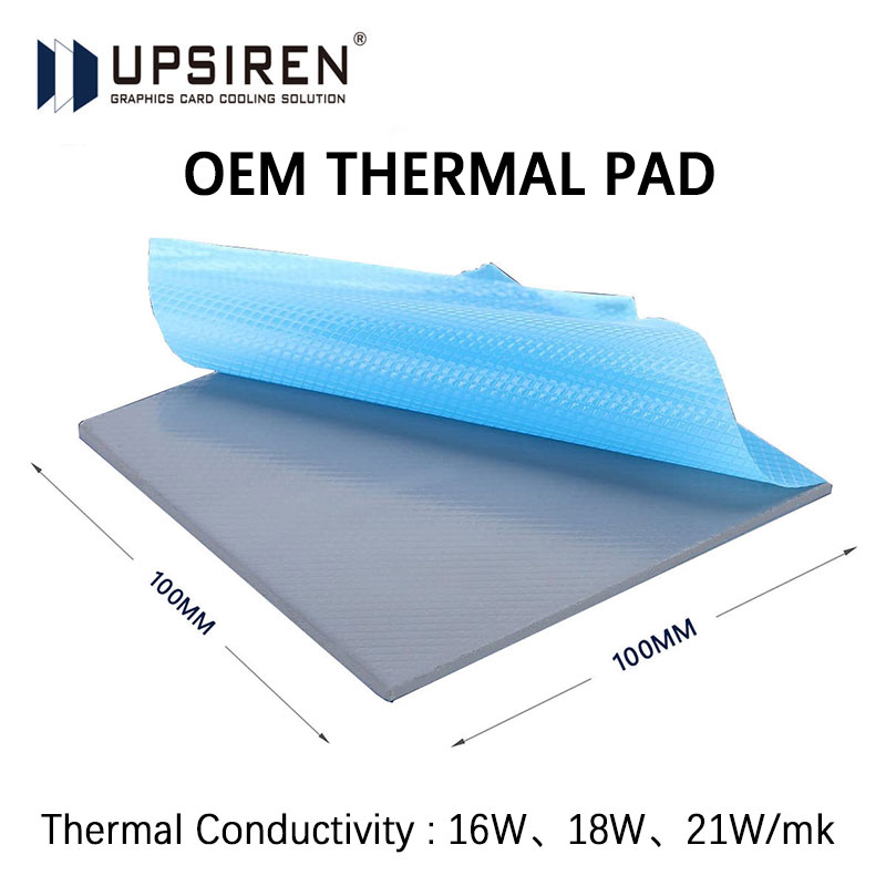 UPSIREN OEM Thermal Pad Silicone Plaster Thermal Pad CPU GPU Card Water Cooling Mat 100X100mm Heatsink Cooling pad