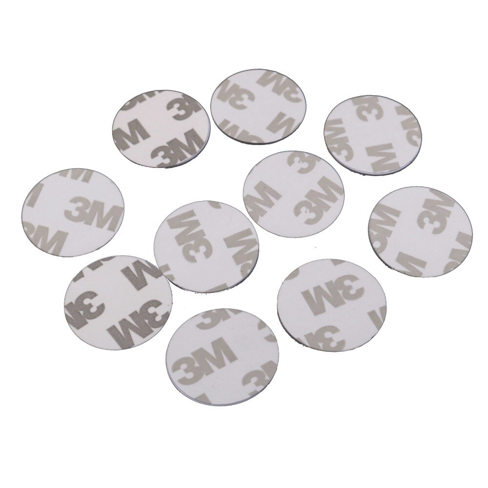 10 PCS 13.56 MHz 216 di Chip NFC tag etichette Elettroniche NFC bianco carte rotonde 888 byte ISO1443A