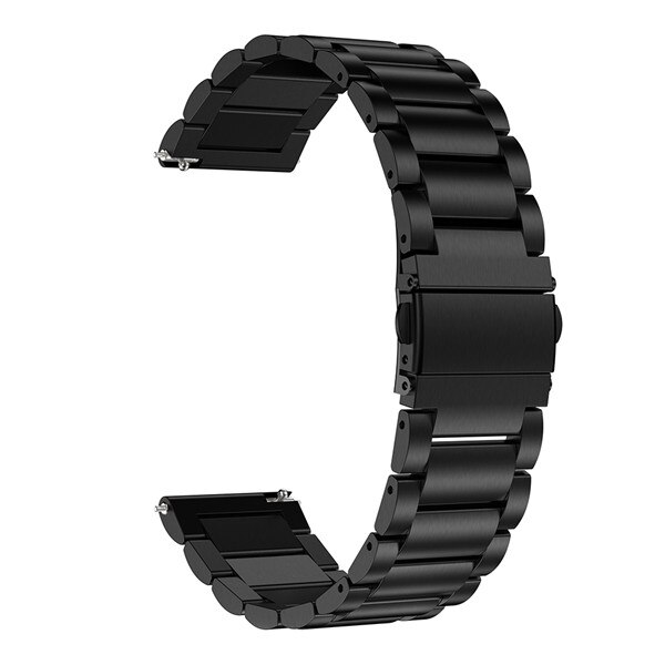 Milanese pulseira de metal para amazfit gts bip s gtr 42mm banda inteligente pulseira de aço inoxidável para huawei relógio gt 2 42mm pulseira: Black