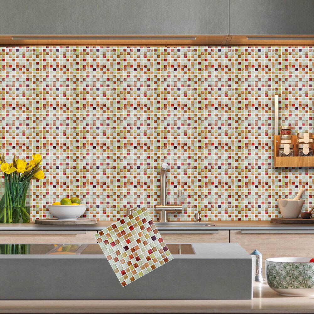 Premium Modern Self Adhesive Backsplash Mosaic Wall Tiles Sticker DIY Kitchen Bathroom Home Decor Vinyl