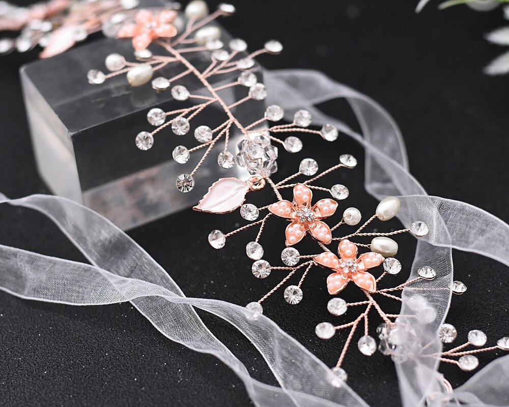 ZMHP236 de enredadera para el cabello de la boda joyería de pelo de la flor de diadema de hojas de pelo de las mujeres de la tocado Hairwear