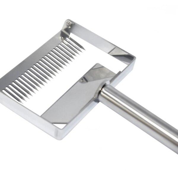 Grand acier inoxydable miel grattoir fourchette apiculture miel décapsulage abeille ruche pelle outils LBShipping