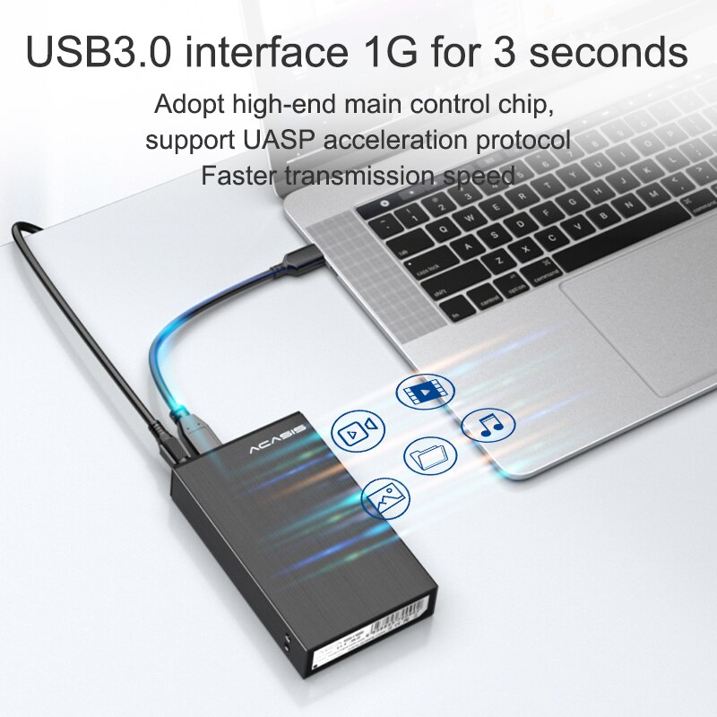 Boîtier de disque dur externe Hdd usb 3.0, 2.5 pouces, 5gbps, Sata, Station d&#39;accueil, Support Raid, 2 to