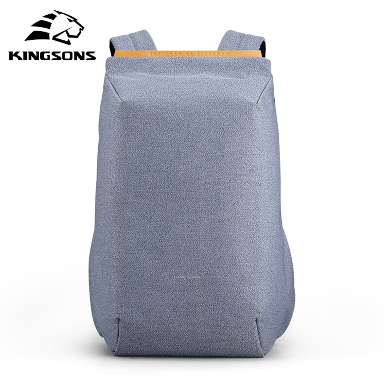 Kingsons Backpack Fit 15 Inch Laptop Mochila Male Anti-theft Waterproof Backpack Teenager Large Capacity School Backpack