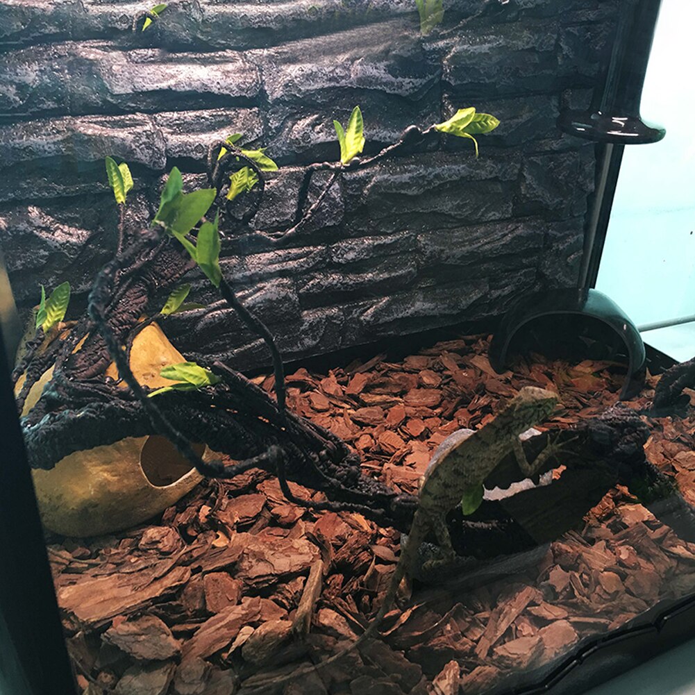 Gecko Cage Habitat Terrarium Home Decor Branch For Lizard Climbing Bendable Artificial Reptile Vine Small Animals Pet Supplies