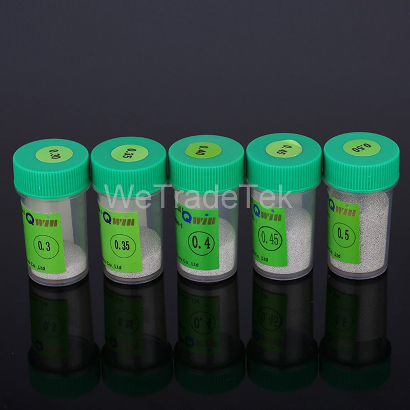 Lead Free 250K Bga Reballing Ball 0.2 0.25 0.3 0.35 0.4 0.45 0.5 0.55 0.6 0.65 0.76mm Solder Ball for Chip BGA Rework Repair