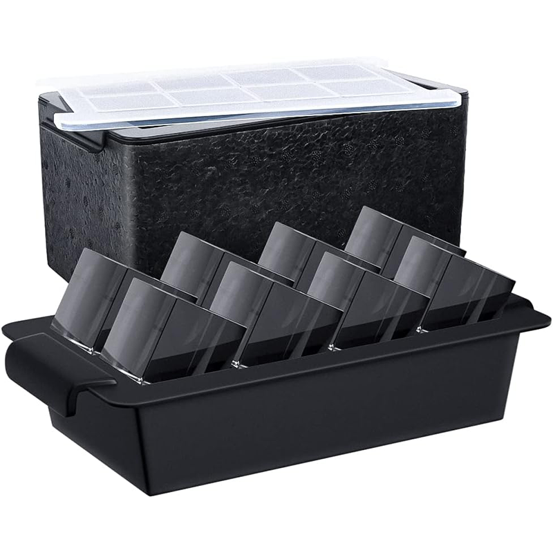 Large Ice Cube Tray Maker 2 Inch Clear Square Crystal Clear Ice Cube Maker for Cocktail,Whiskey & Bourbon Drinks for Men