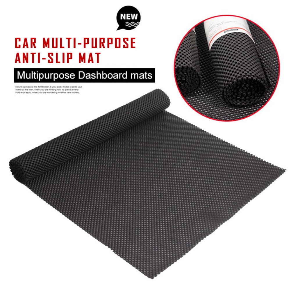 150*50cm Multipurpose DIY Non-Slip Mat Black Anti-wear Anti Slip Mat Roll Cushioning Pad For Home Office Cars Caravans Use