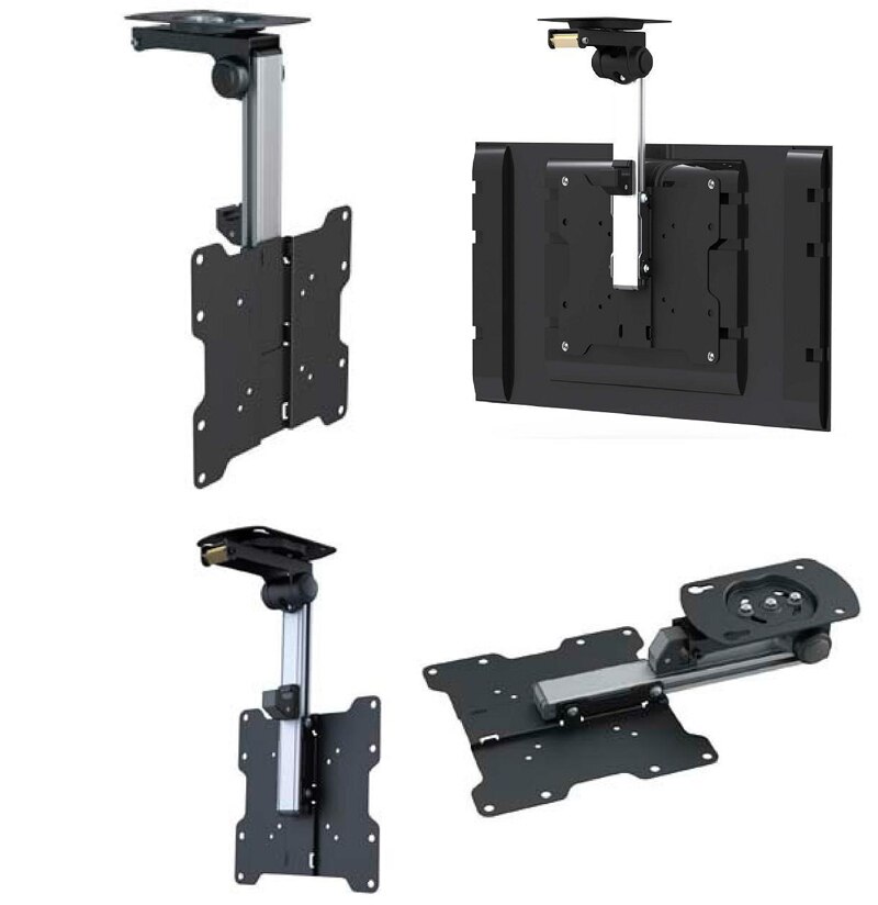 F1440 Opvouwbare Auto Plafond 17-37 Inch Scherm Led Lcd Monitor Houder Tv Mount Hanger Wall Mount Rack Kast mount Tv Houder