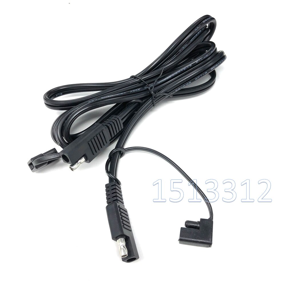 12V Sae Sae Connector Plug 180Cm Quick Disconnect Harnas Voor Motorfiets Automotive Sae Power Verlengkabel 18 awg Stofkap