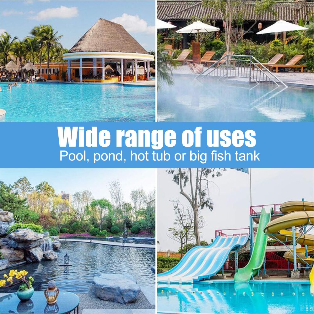 Blå pool rengöring nät verktyg bärgning nät mesh pool skimmer lövfångare väska pool renare tillbehör