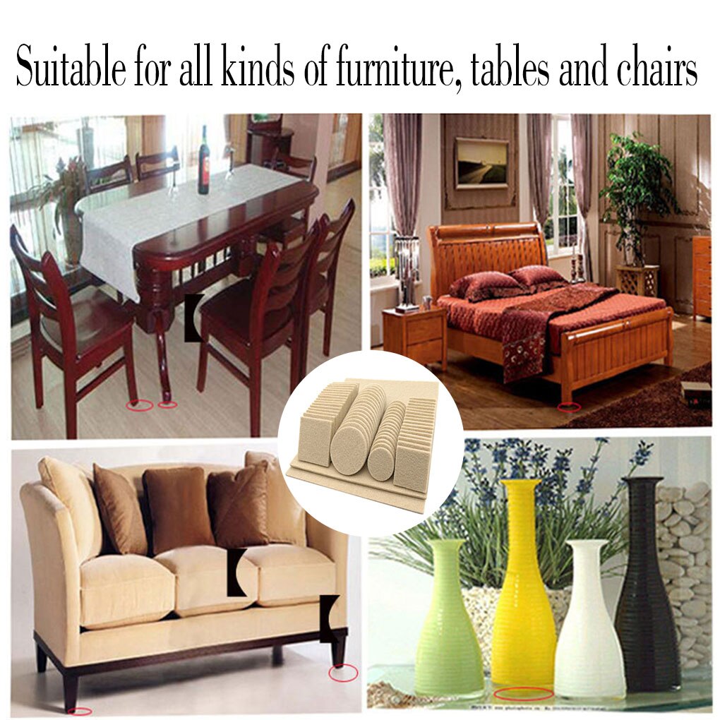 Self Adhesive Table Feet Pads Furniture Feet Non-slip Mat Wooden Hard Floor Protector