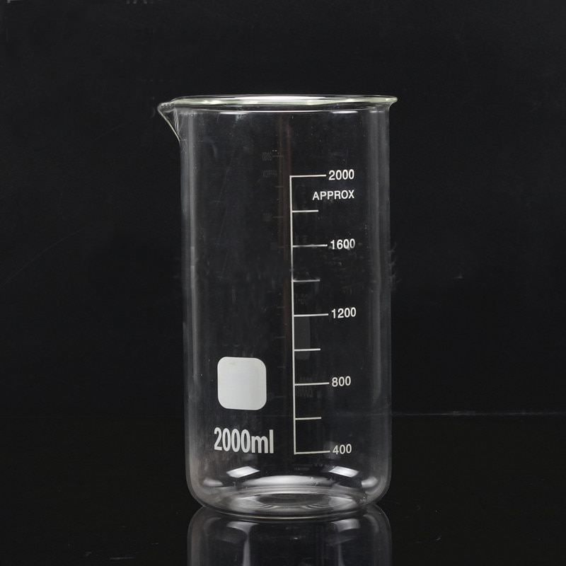 LINYEYUE 150mL Glass Beaker Tall Form Borosilicate Glass high temperature resistance Measuring Cup Beaker Laboratory Equipment