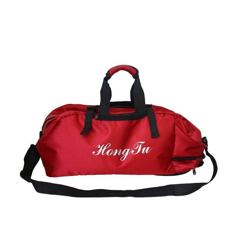 Multifunctionele Reizen Fitness Bag Multi-Functionele Grote Capaciteit Reistas Sport Handtas Paar Rugzak: RED