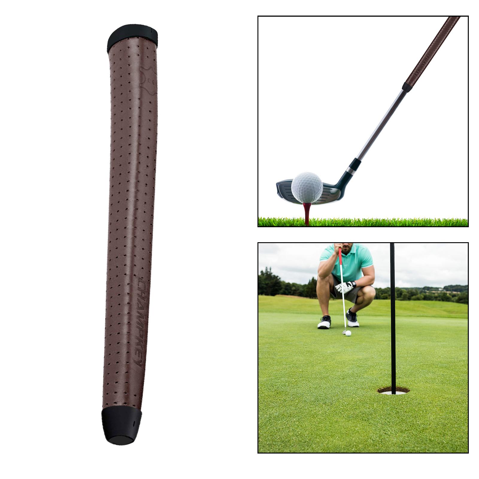 Golf Putter Grip Comfort Leather Lightweight Putter Grip for Golf Training Golf Practice: Brown