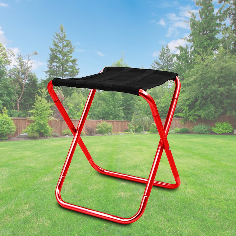 Aluminum Alloy Folding Stool Ultralight Outdoor Camping Picnic Travel Seat Chair Collapsible Camping Seats Hiking Stool