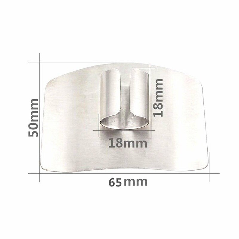2pcs Anti-cut hand finger Finger guard Protector Stainless steel multi-purpose Vegetable Palm Rest Finger Protector Kitchen tool