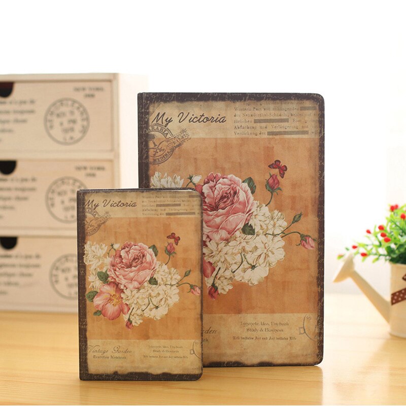 Rosas ilustraciones cuaderno Bloc de notas diario dibujo rosas lindas cuaderno de papel oficina material escolar