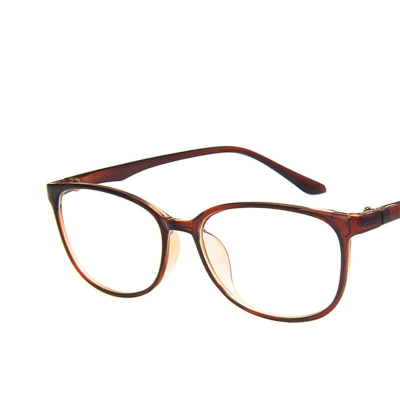 KOTTDO Computer EyeGlasses Frame Men Flat Light Face Students Women's Glasses Frame Retro Prescription Eyeglasses Frame: tea