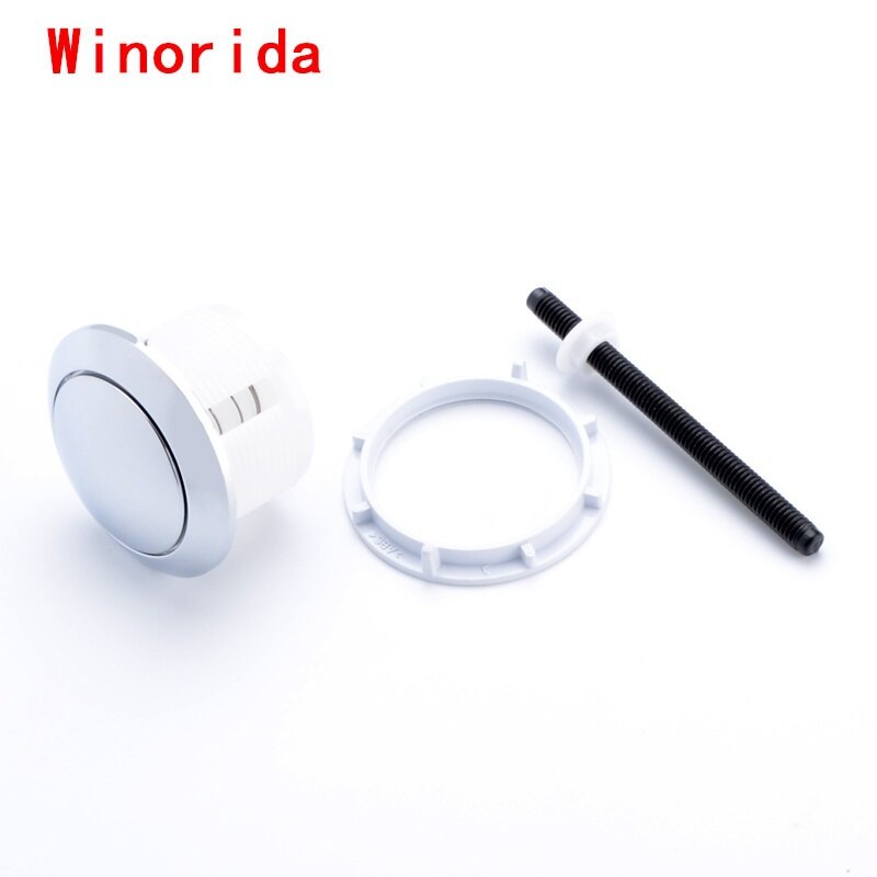 Toilet Cover Button Accessories Single and Double Button Round Old Fashioned Toilet Tank Cover Button Switch Universal