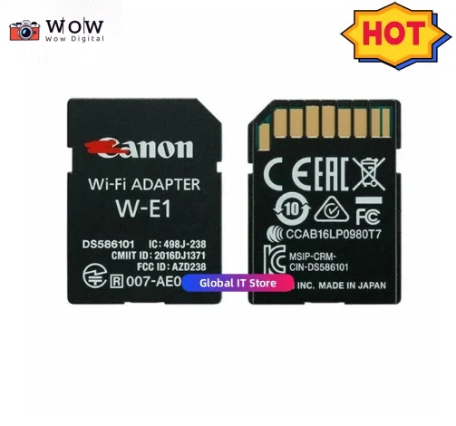 Original Canon Wifi Adapter W-E1 for Phone For Computer For Canon EOS 7D Mark II, EOS 5DSR 5DS