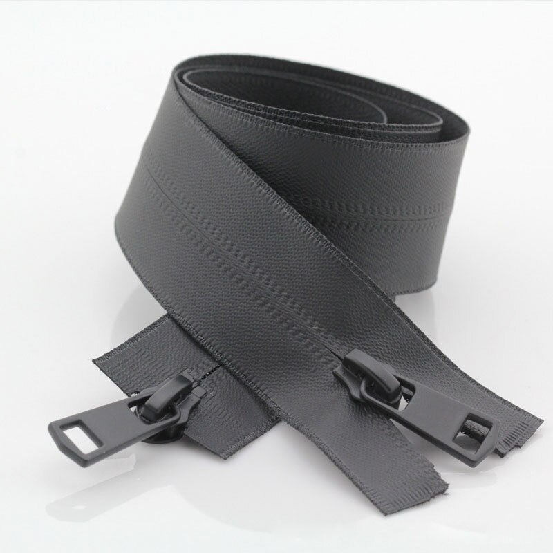 Invisible Zipper, Invisible Zip, Concealed Zip, Heavy Duty Zip, Open Ended Metal Zip, Zip Open End, Waterproof, Double Slider, N: Black / 150cm