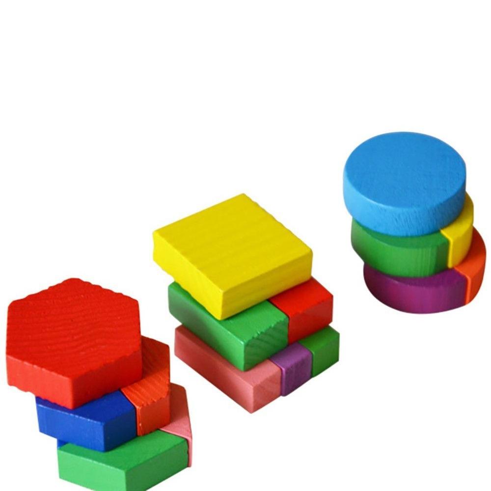 Kinder Baby Holz Geometrie Block Puzzles Kinder DIY Phantasie Kognitiven Spielzeug Frühen Lernen Pädagogisches Spielzeug Kinder