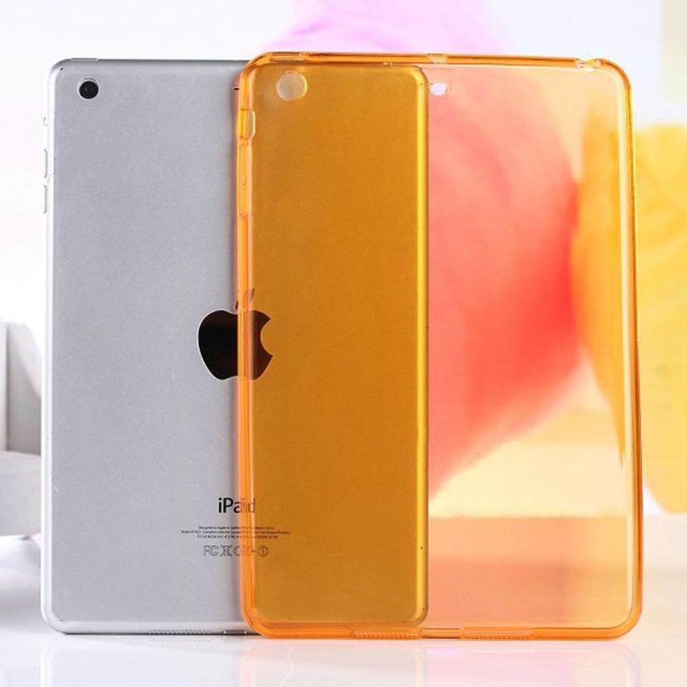 Ultra-Dunne Crystal Soft Tpu Transparant Siliconen Clear Case Cover Voor Ipad Mini 1 2 3 Tablet Pc: Yellow