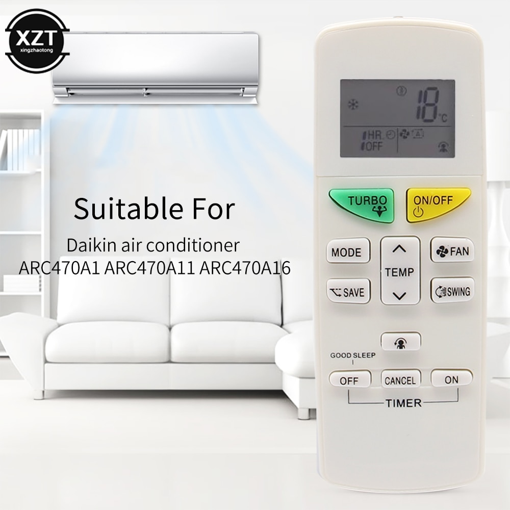 Air Conditioner Remote Controller ARC470A1 Replacement for DAIKIN ARC470A11 ARC470A16 ARC469A5 ARC455A1 KTDJ002 controller