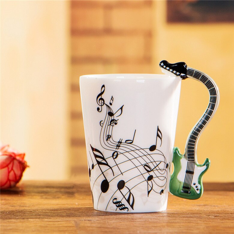 240/400ml elektrisk guitar krus musik øl krus keramisk kaffekop porcelæn te kop cafe kaffekrus tumbler dekoration