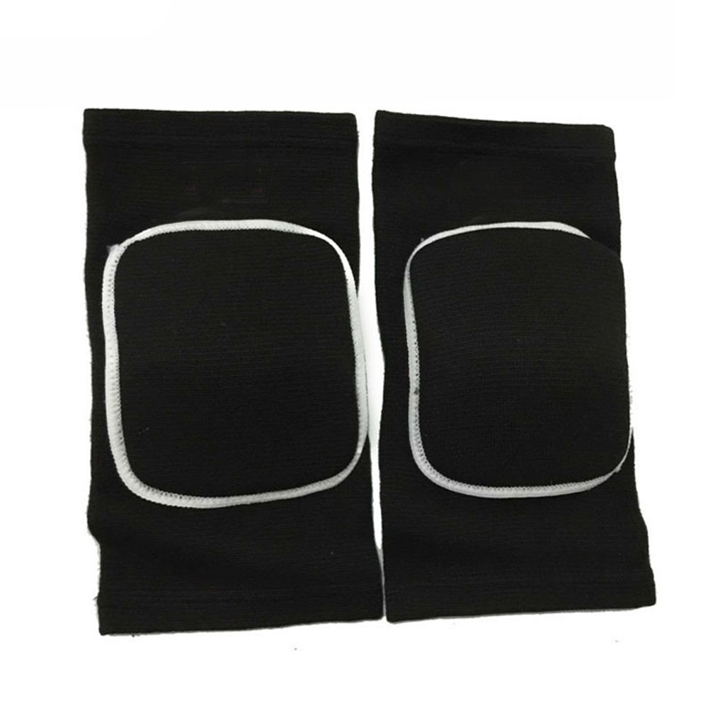 Sponge Kneepads Dance Skating Football Sports Elastic Knee Pads Leg Warmers For Kids Adults: Black / L